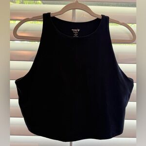Old Navy Activewear Navy Crop Top with light support. Size XL